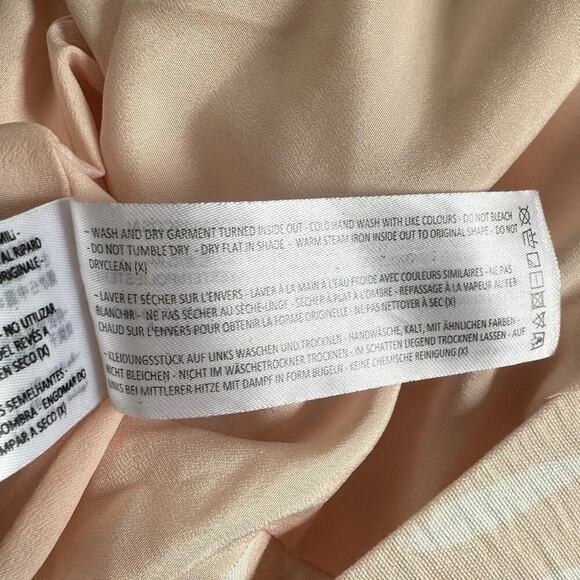 Finders Keepers Resortwear Dress L Knox Palm Tree Pink Slits Beach Viscose Flowy - Picture 13 of 16